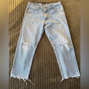 Vintage Custom Distressed Wrangler Jeans 33x30